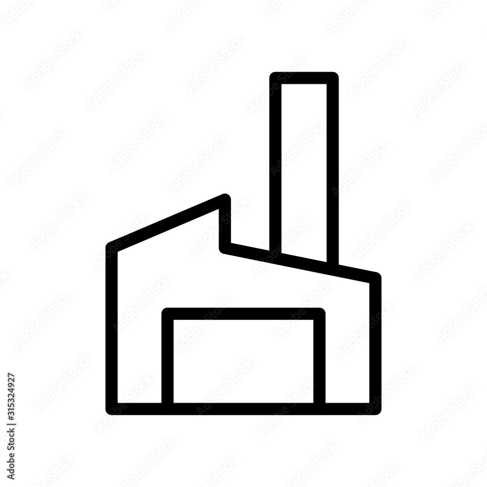 Factory icon vector design template Factory icon vector design template