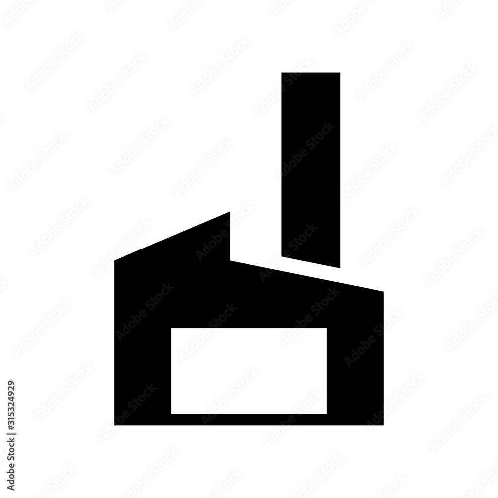 Factory icon vector design template Factory icon vector design template