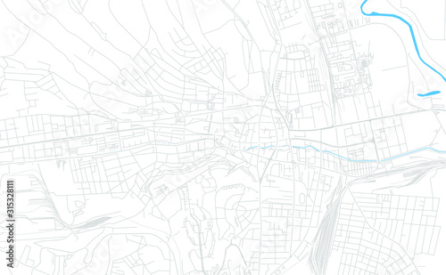 Miskolc, Hungary bright vector map