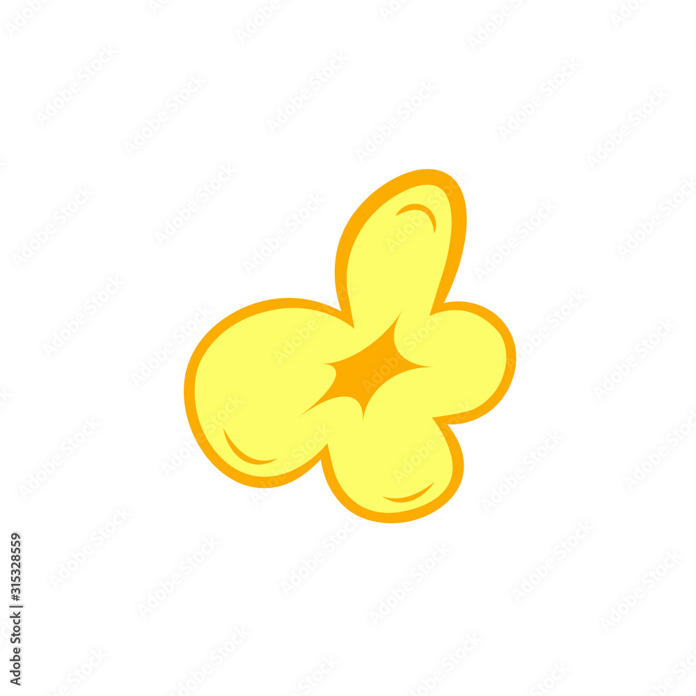 popcorn one piece icon. Clipart image isolated on white background popcorn one piece icon. Clipart image isolated on white background