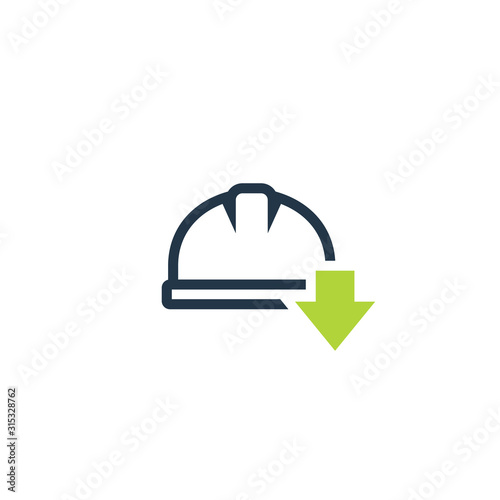 Job reduction icon. Clipart image isolated on white background