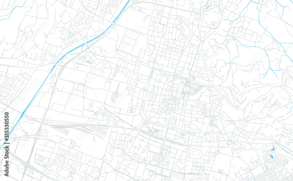 Brescia, Italy bright vector map