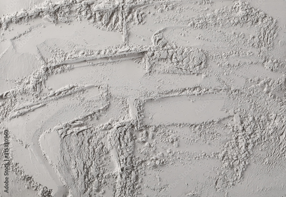 Dry cement, plaster powder background and texture