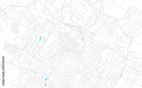 Modena, Italy bright vector map
