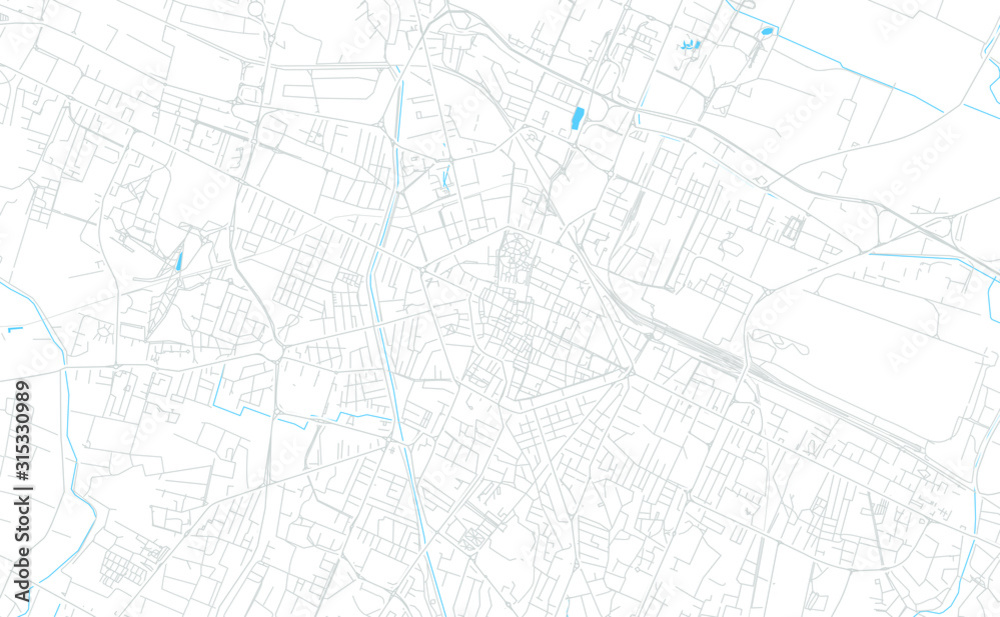 Reggio Emilia, Italy bright vector map
