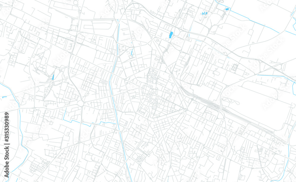 Reggio Emilia, Italy bright vector map Reggio Emilia, Italy bright vector map