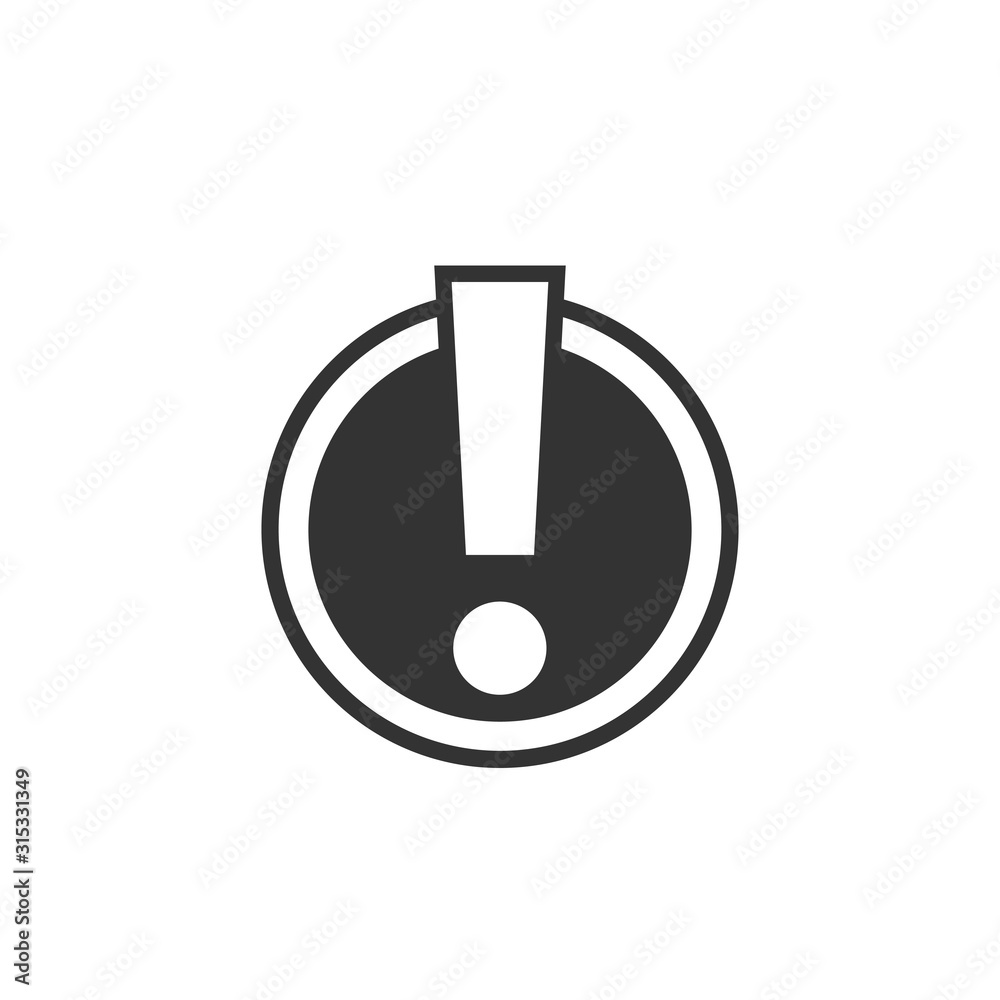 Circle attention sign exclamation icon vector design. Circle attention sign exclamation icon vector design.