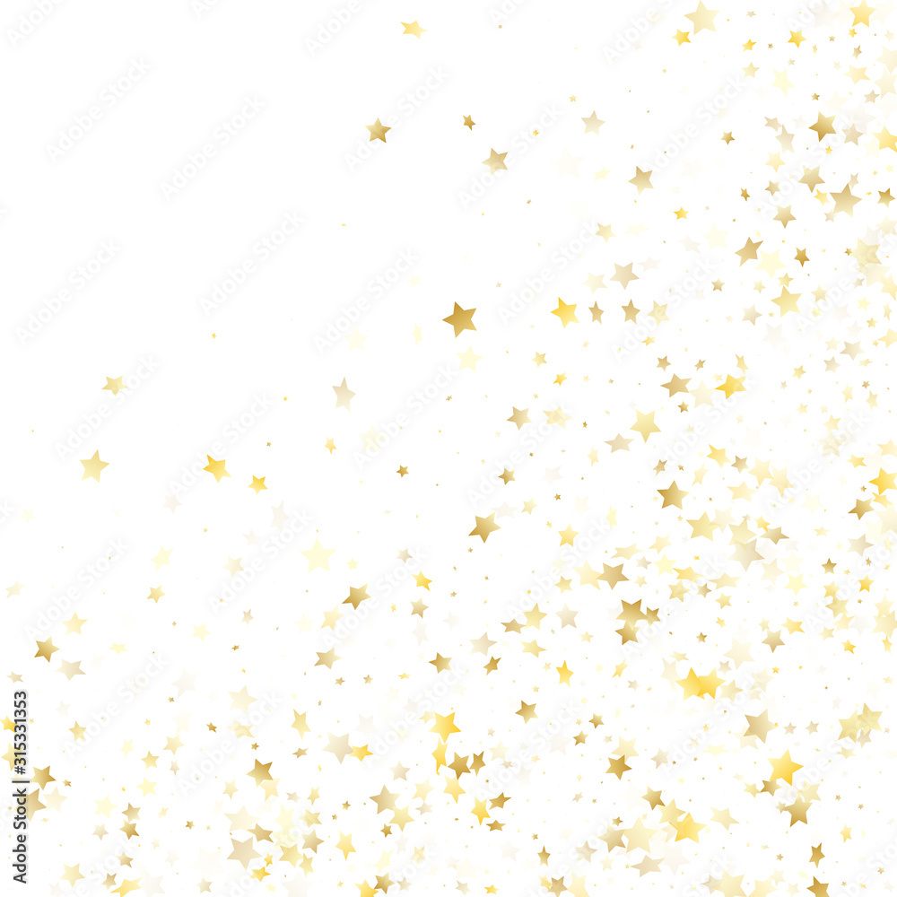 Flying gold star sparkle vector with white background. Flying gold star sparkle vector with white background.