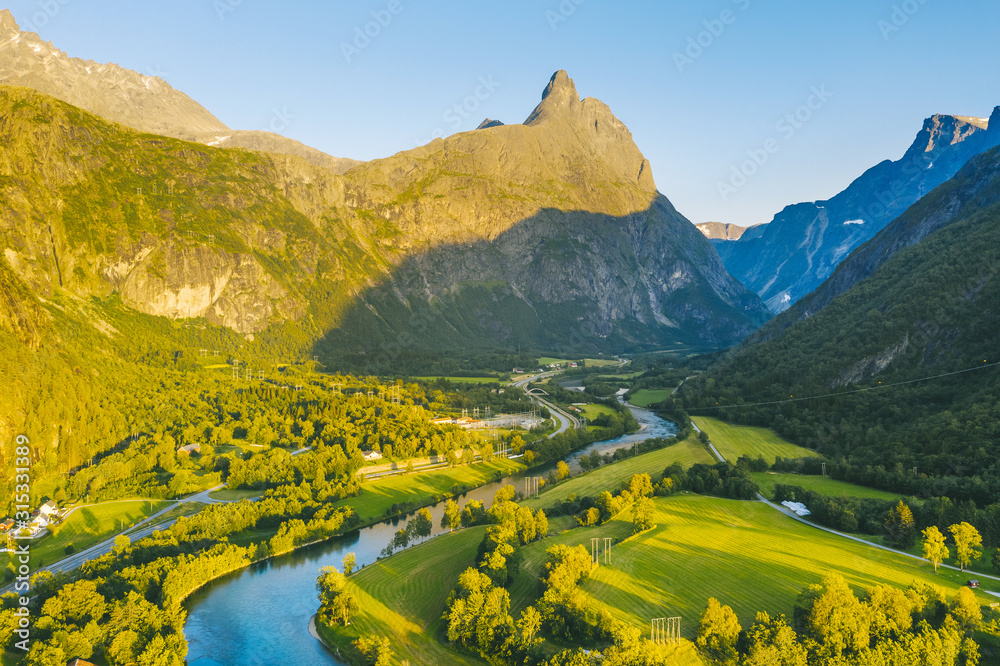 Rauma river valley, Norway