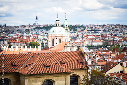 Wallpaper Mural panoramic view of Prague city Torontodigital.ca