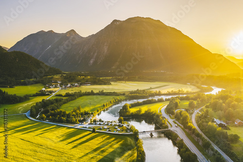 Rauma river valley  Norway