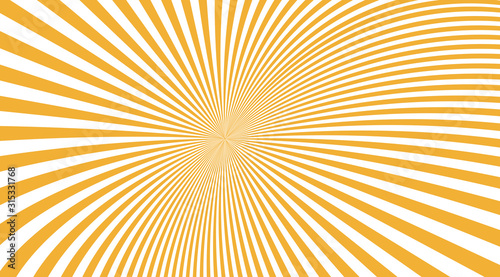 Abstract sun shine vector background. Sunburst stripped pattern.