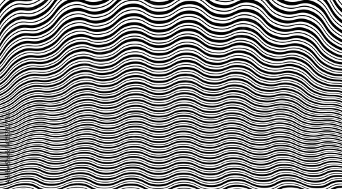 Abstract modern stripped wavy pattern backdrop. Optical illusion background.