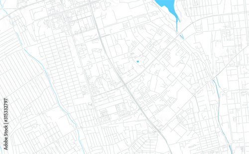 Almaty, Kazakhstan bright vector map