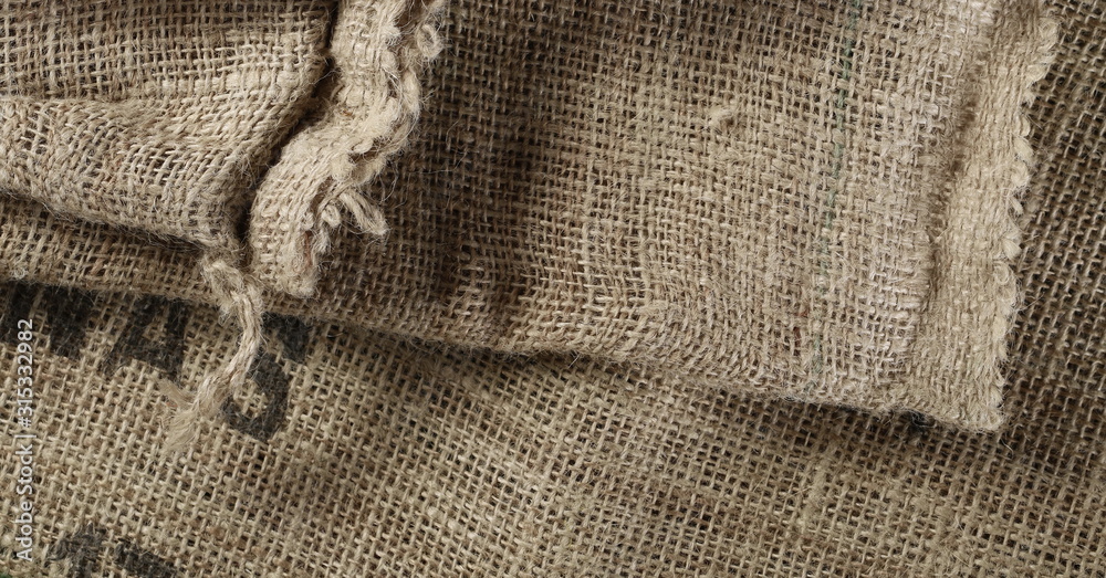 Jute, linen surface background and texture Jute, linen surface background and texture