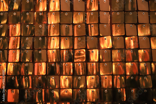 abstract gold metal background made of small particles