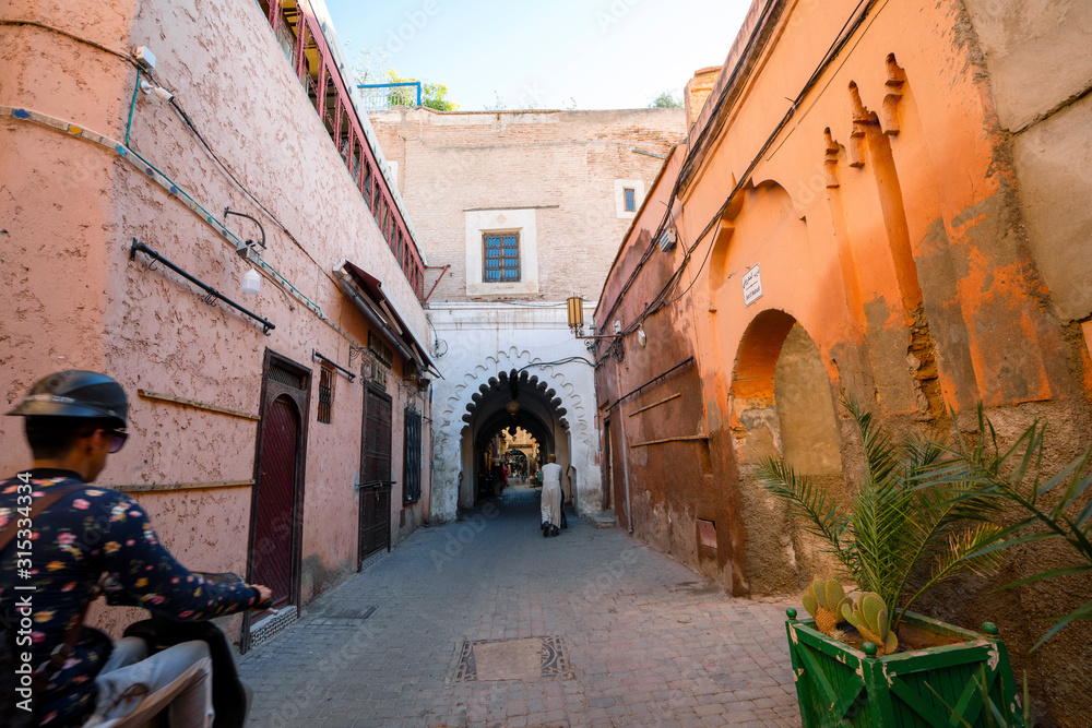 Entrance to the oldest part of Marrakech, Morocco