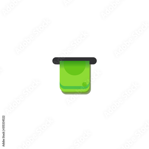 atm flat style element illustration. cartoon design on white background