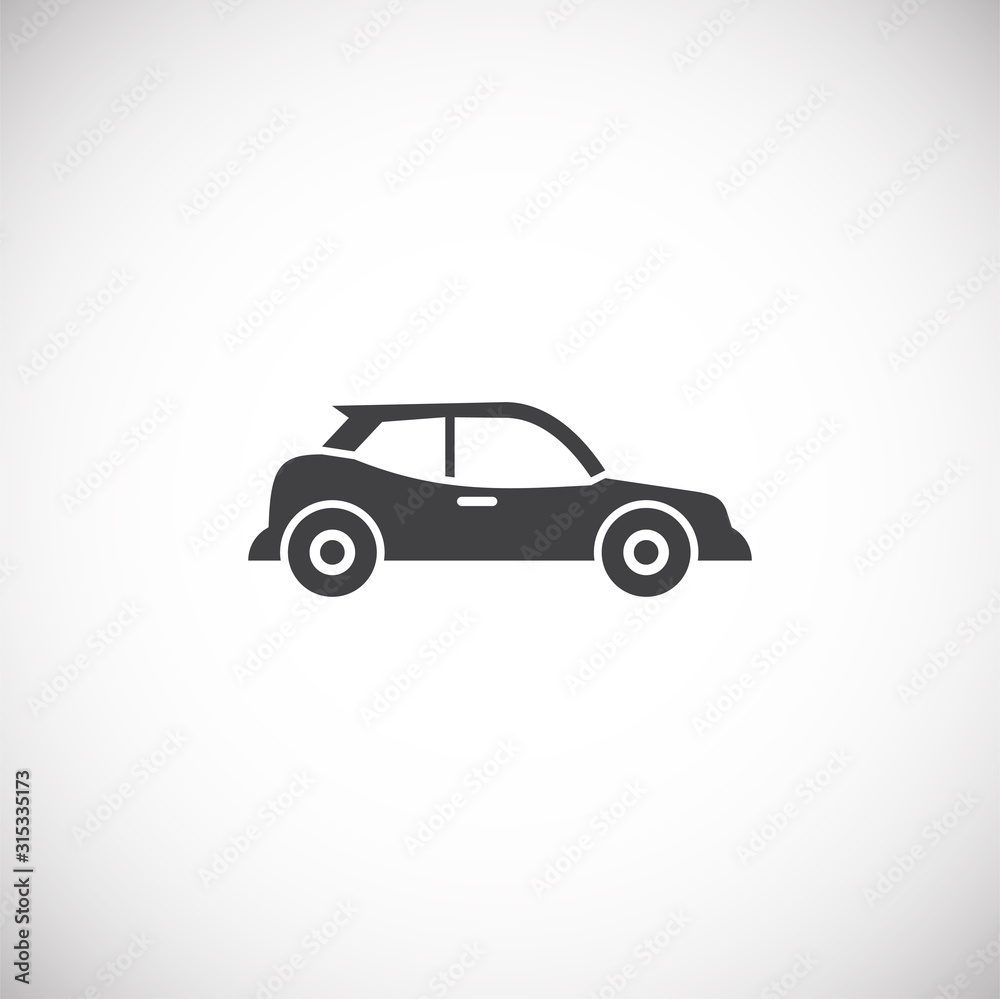 Car icon on background for graphic and web design. Creative illustration concept symbol for web or mobile app Car icon on background for graphic and web design. Creative illustration concept symbol for web or mobile app