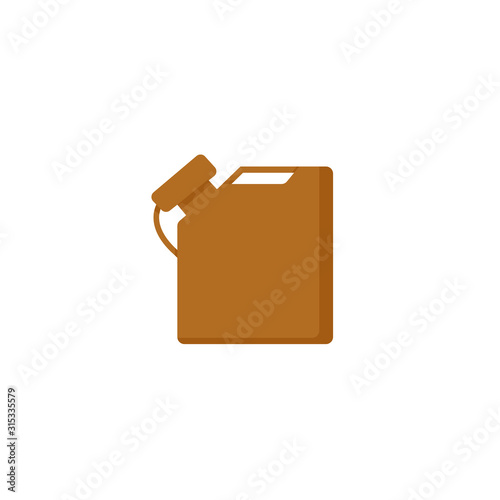 canister flat icon on white background