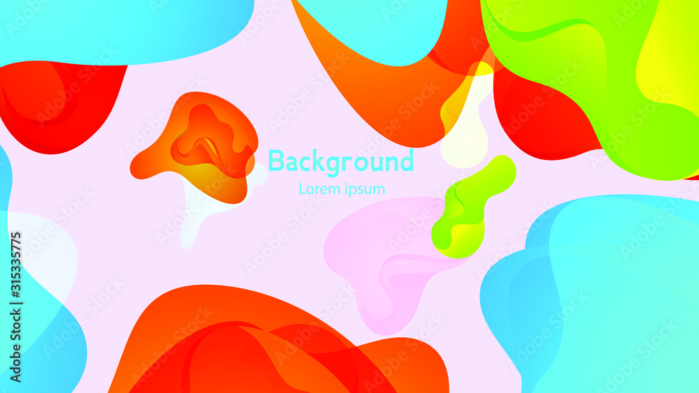 abstract colorful background with speech bubbles