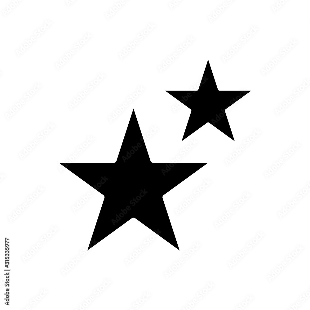 Star icon in flat style. Shape vector illustration on white isolated background. Geometric emblem business concept. Star icon in flat style. Shape vector illustration on white isolated background. Geometric emblem business concept.