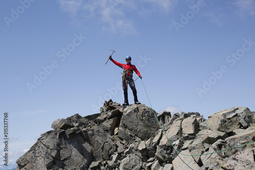 alpinism in high mountains