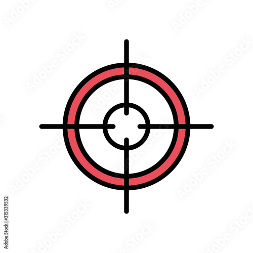 target military force isolated icon