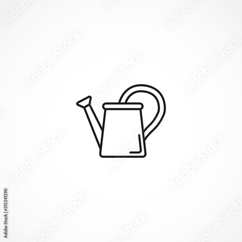 watering can icon on white background