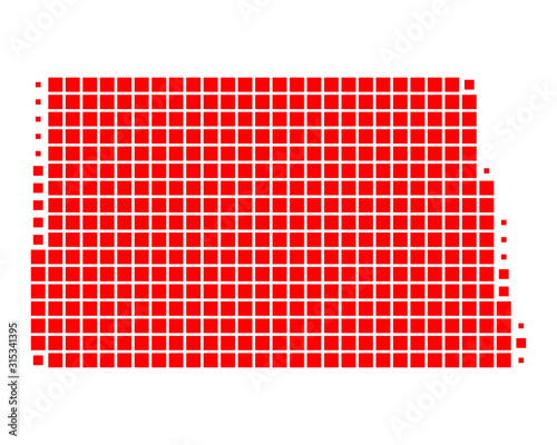 Karte von North Dakota