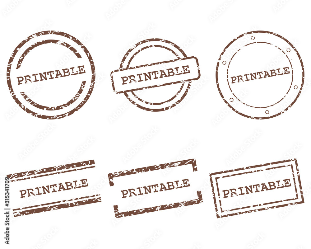 Fototapeta premium Printable Stempel