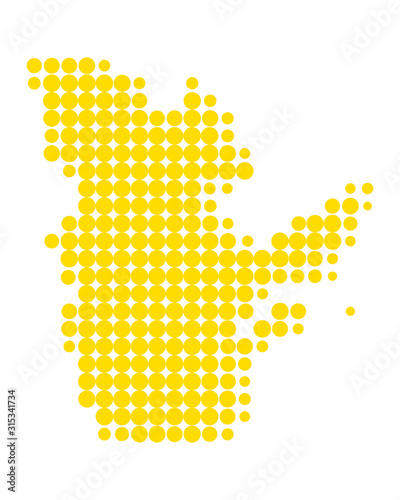 Karte von Quebec