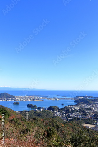 Wallpaper Mural 鷲尾山山頂からの眺望　空気の澄んだ冬（高知県高知市） Torontodigital.ca