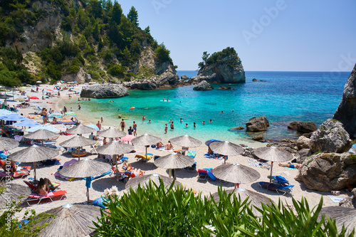 Piso Krioneri beach in Parga, Greece photo