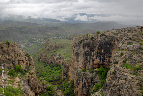 View at Arpa River Valley and Arpi village. Vayots Dzor Region, Armenia. © Kirill