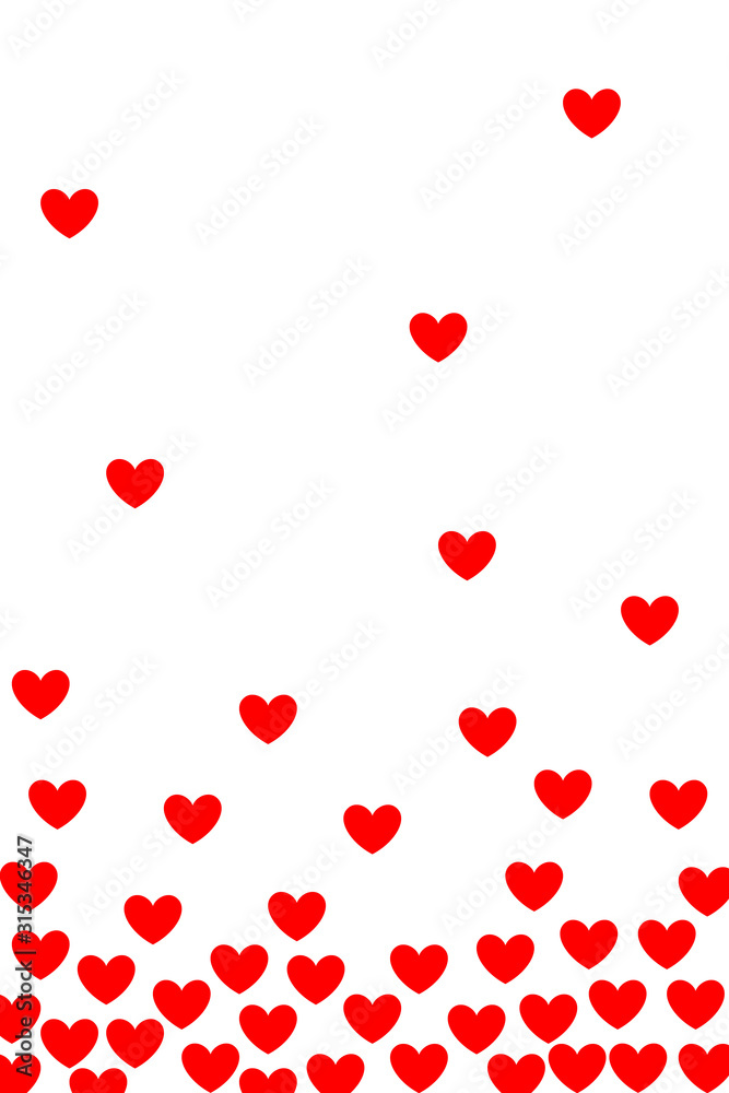 Valentine's day background with hearts. Vector illustration, valentines day, valentine. Love, advertising, simple drawing.