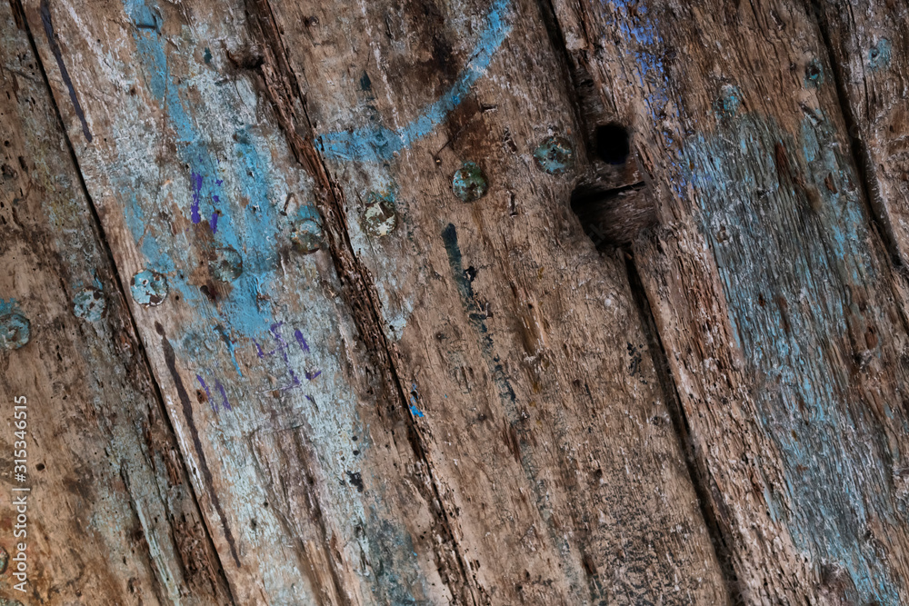 Abstract, detail of an old, wooden door. Texture background image. Abstract, detail of an old, wooden door. Texture background image.