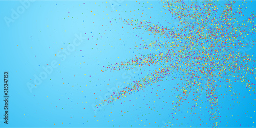 Festive confetti. Celebration stars. Colorful conf