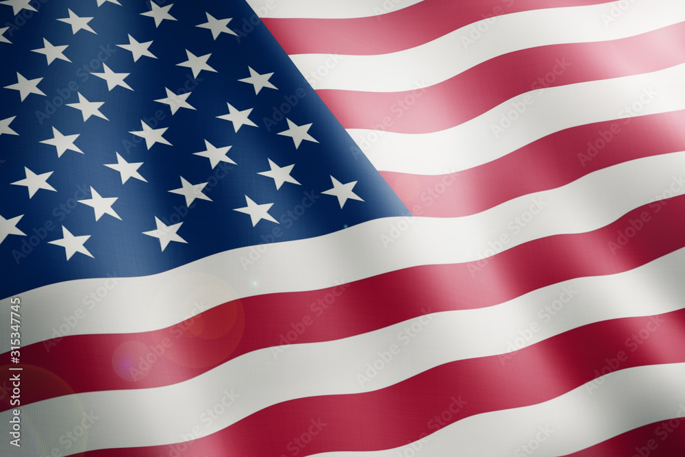 Obraz premium american flag of united states of america