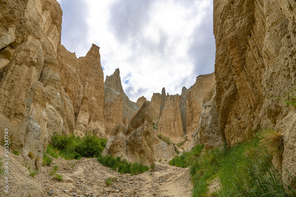 Omarama Clay Cliffs, New Zealand