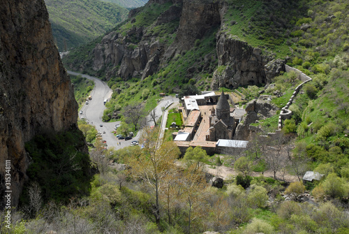 Geghard Monastery (12th-13th centuries). It's one of the most famous armenian monastery. Kotayk Rgion, Armenia. photo