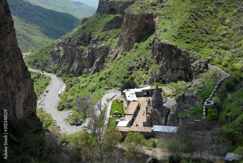 Geghard Monastery (12th-13th centuries). It's one of the most famous armenian monastery. Kotayk Rgion, Armenia. photo