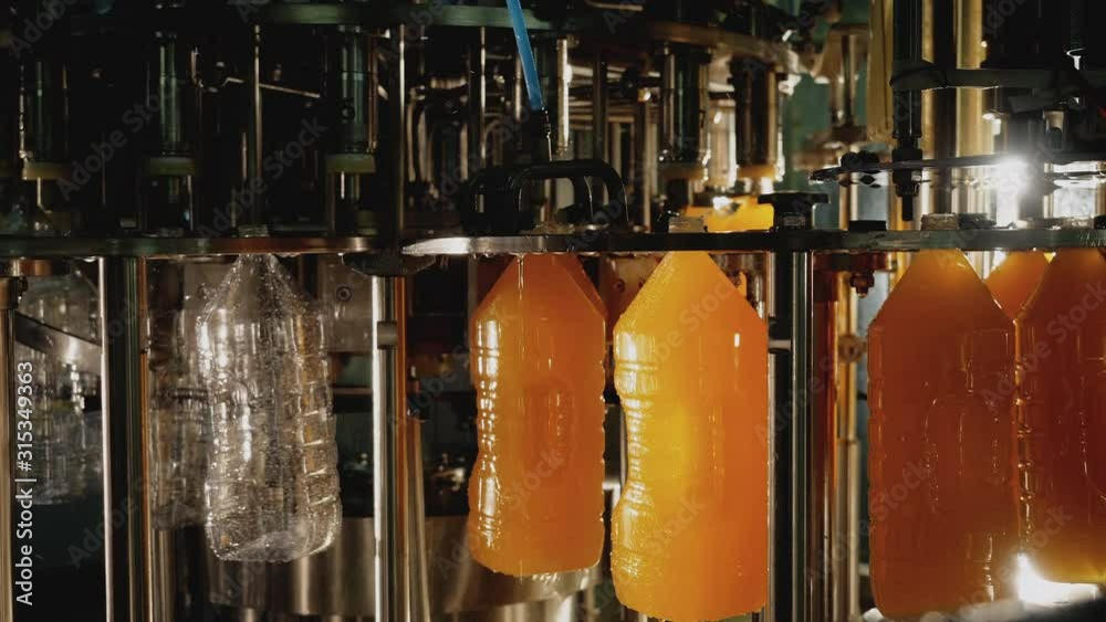 Production automated process for sterilization bottles and bottling
