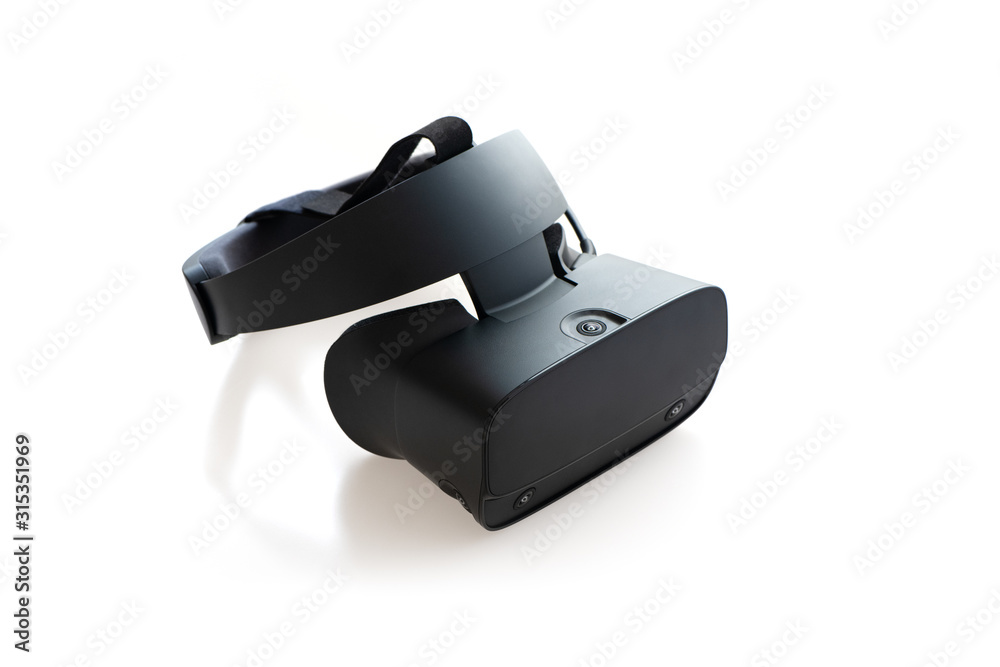 Virtual reality headset on white background. Virtual reality headset on white background.