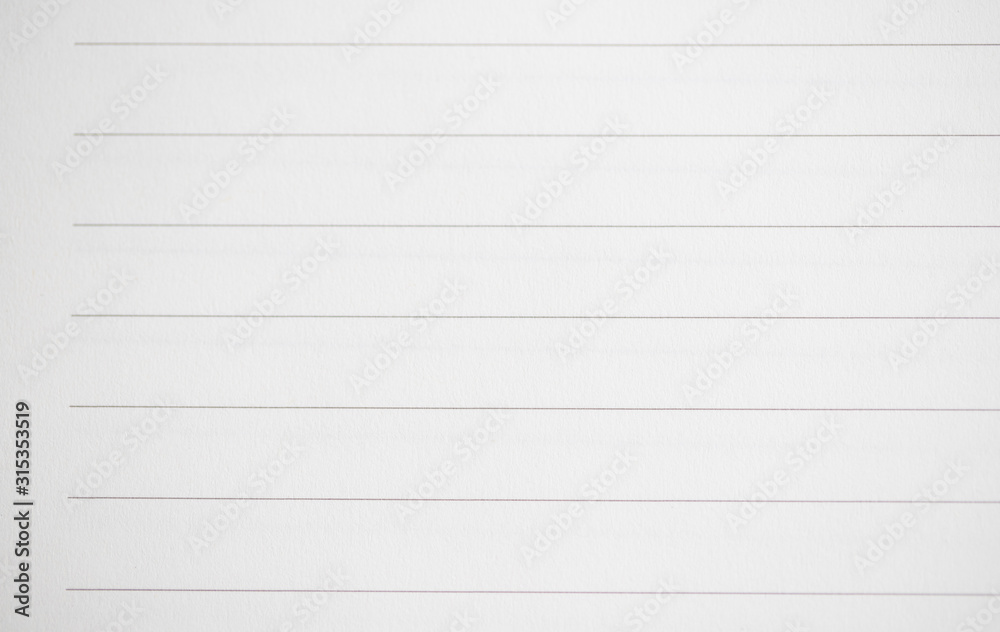 Close up white paper with the black line Close up white paper with the black line