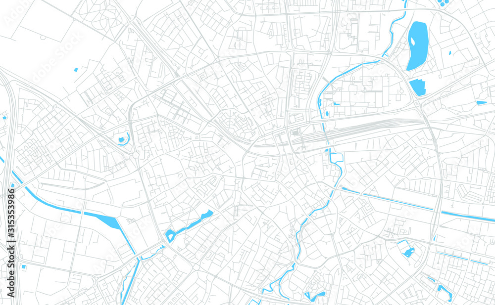 Eindhoven, Netherlands bright vector map Eindhoven, Netherlands bright vector map