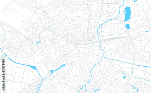 Eindhoven, Netherlands bright vector map