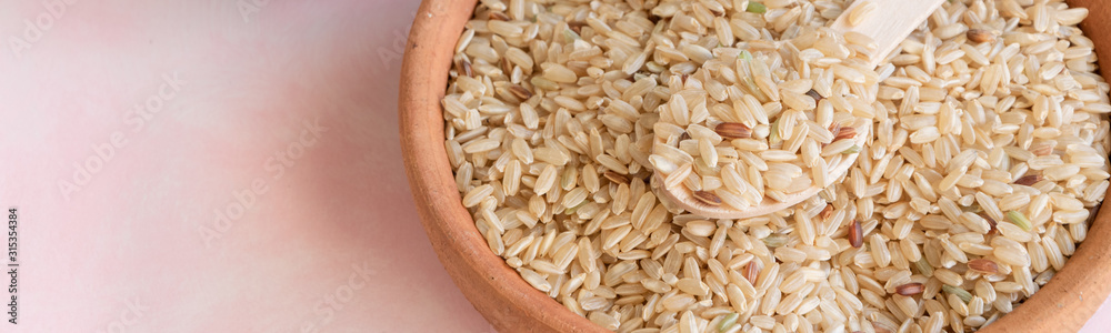 Biological brown rice, whole grain uncooked cereal ingredient Biological brown rice, whole grain uncooked cereal ingredient