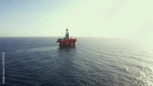 oil rig in the ocean
