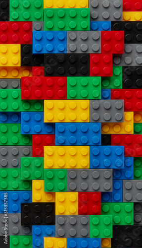 Toy bricks background